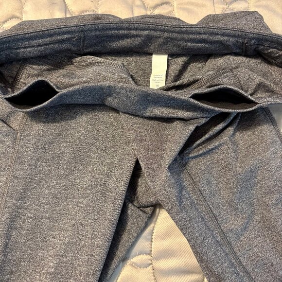 Lululemon Speed Up Crop Heather Gray 19" Side Pocket Mid Rise Leggings Women 6 - Picture 9 of 11